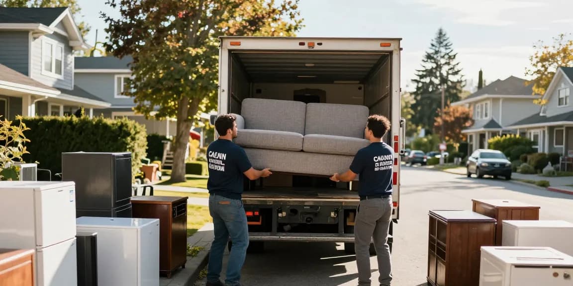 target Junk Removal Vancouver team efficiently clearing clutter from home
