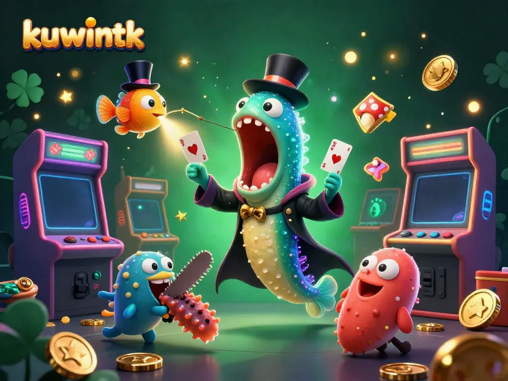 Engage in exciting games at kuwintk with a magical underwater casino theme featuring vibrant characters.