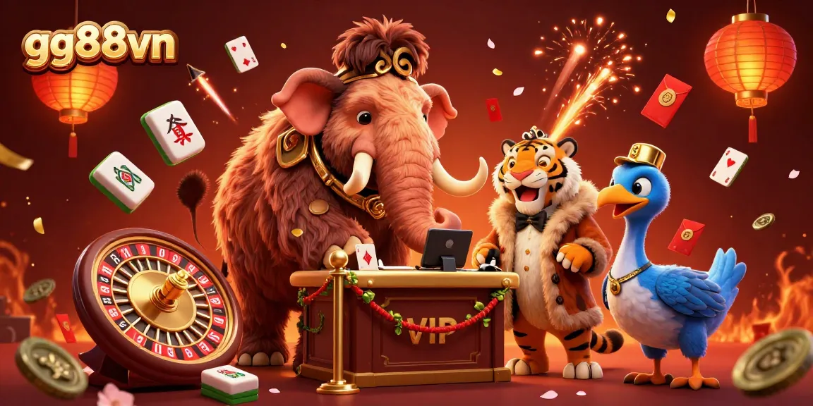 Experience excitement with the gg88vn casino scene featuring vibrant characters and engaging game elements.