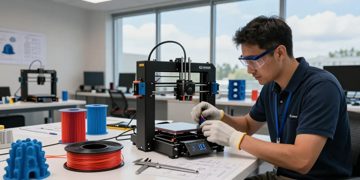 K2 Combo 3D Printer assembly in a tech workshop showcasing advanced techniques with a Creality 3D printer in action.