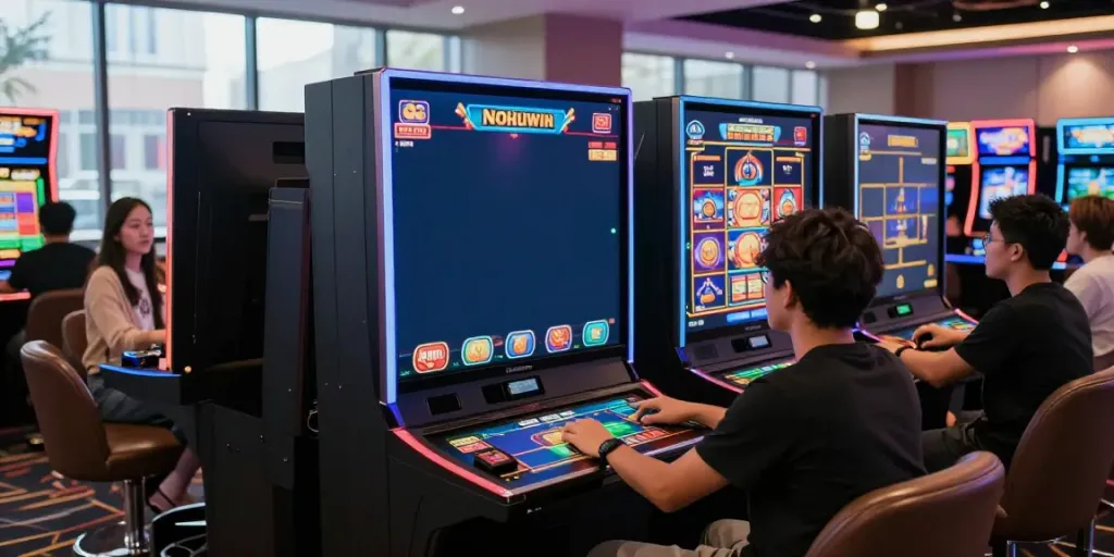 Engaged players enjoying thrilling gameplay at Nohuwin, showcasing the vibrant online gaming experience at https://choinohu.vip/.