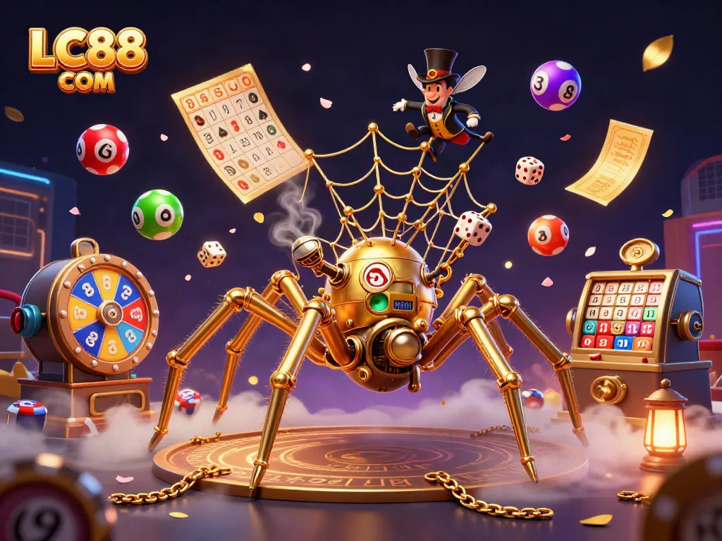 Experience thrilling gaming action at LC88 COM through an enchanting steampunk casino scene.