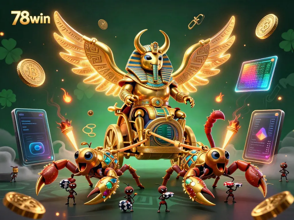 Engage in thrilling challenges at 78win with exciting casino visuals showcasing rich golden themes and vibrant gaming elements.