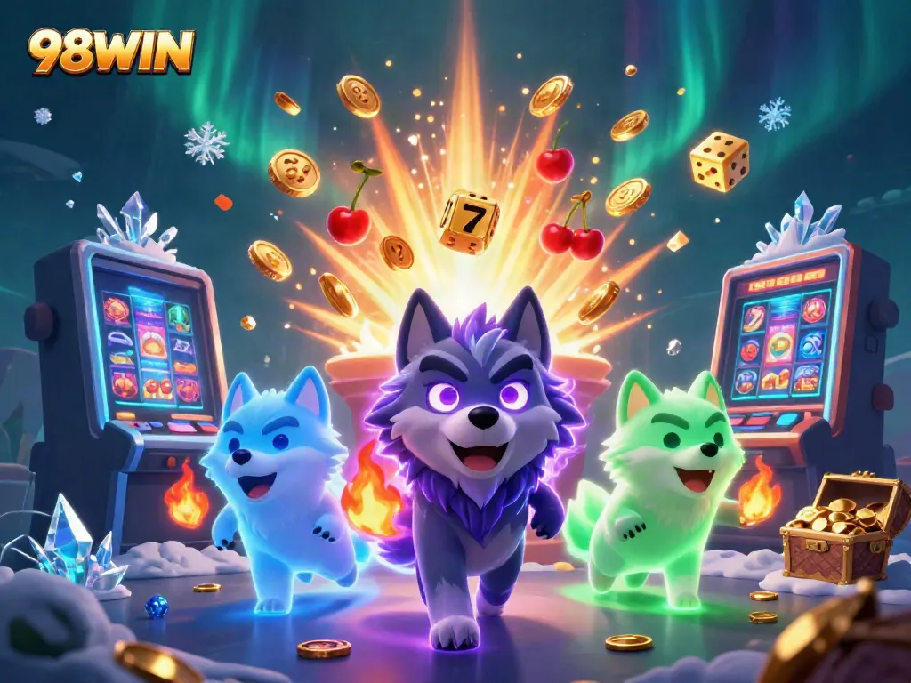 Engage in exciting jackpots at 98WIN with dynamic slot machines and colorful game elements.