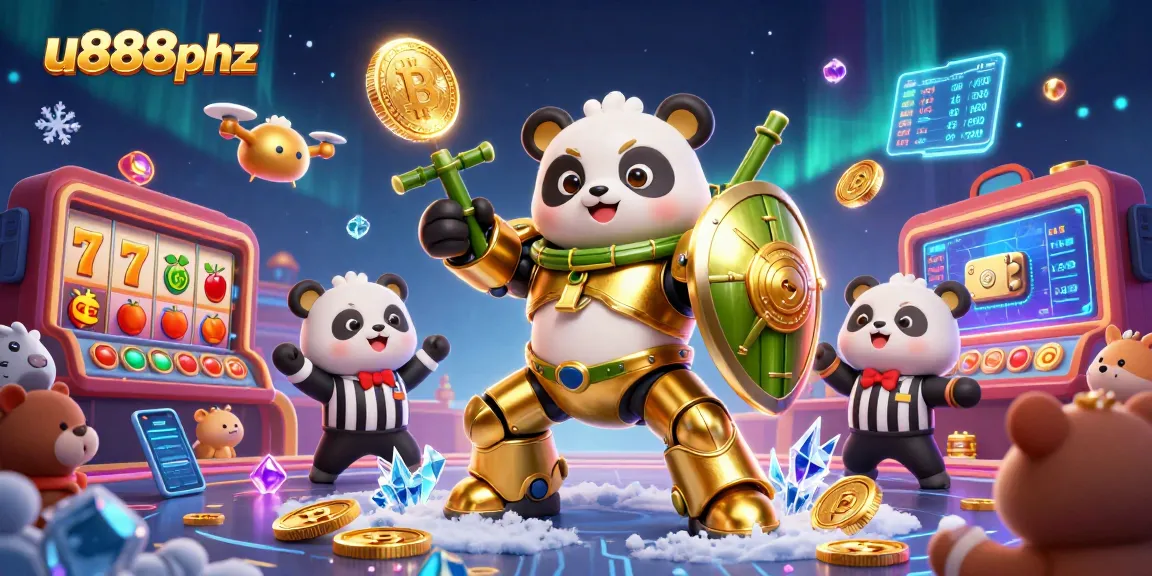 Experience the excitement of u888phz with dynamic gameplay and vibrant casino elements in this 3D visual.