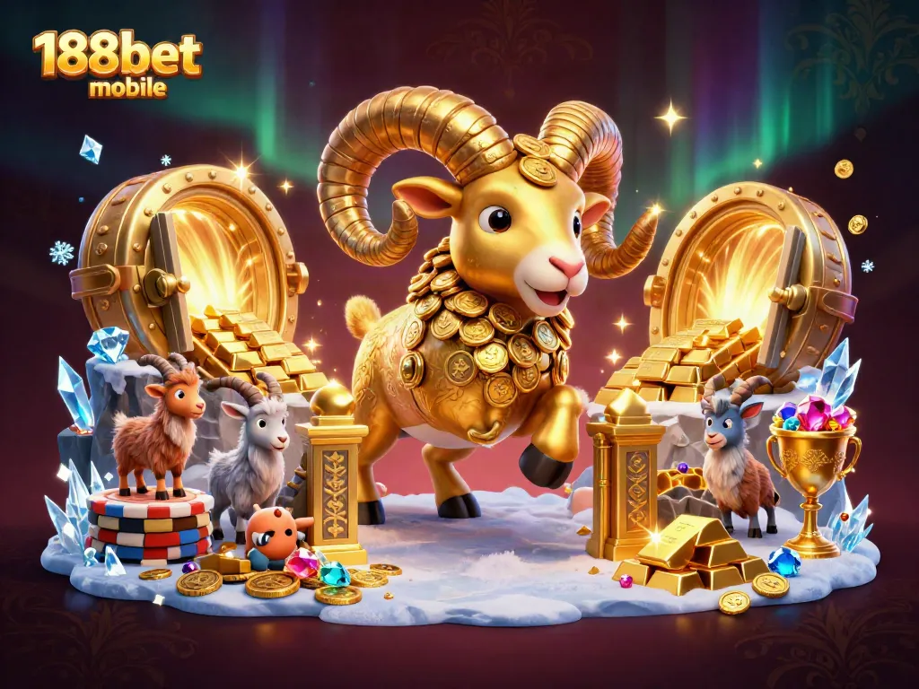 Experience the excitement of 188bet mobile with dynamic casino visuals and rich gold-themed graphics.