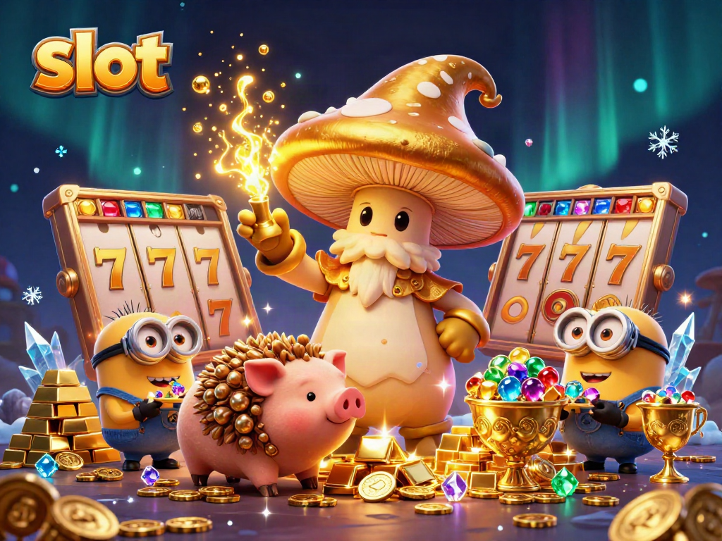 Experience thrilling slot adventures with magical characters in a vibrant 3D illustration