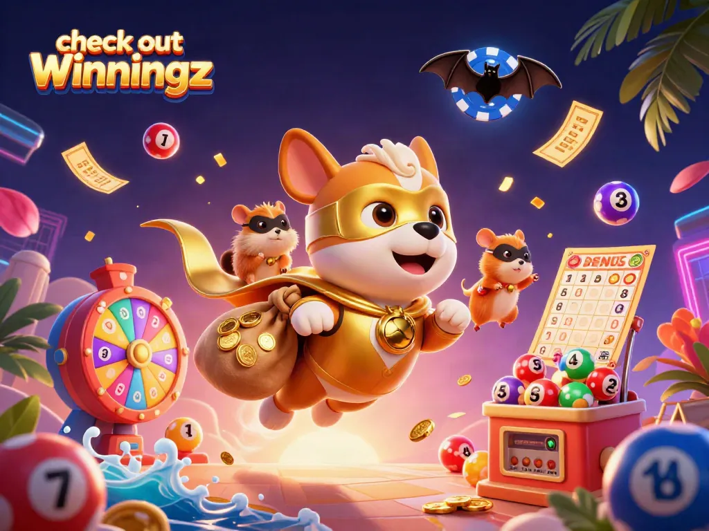 Check out Winningz with this vibrant depiction of a superhero dog amidst casino elements.