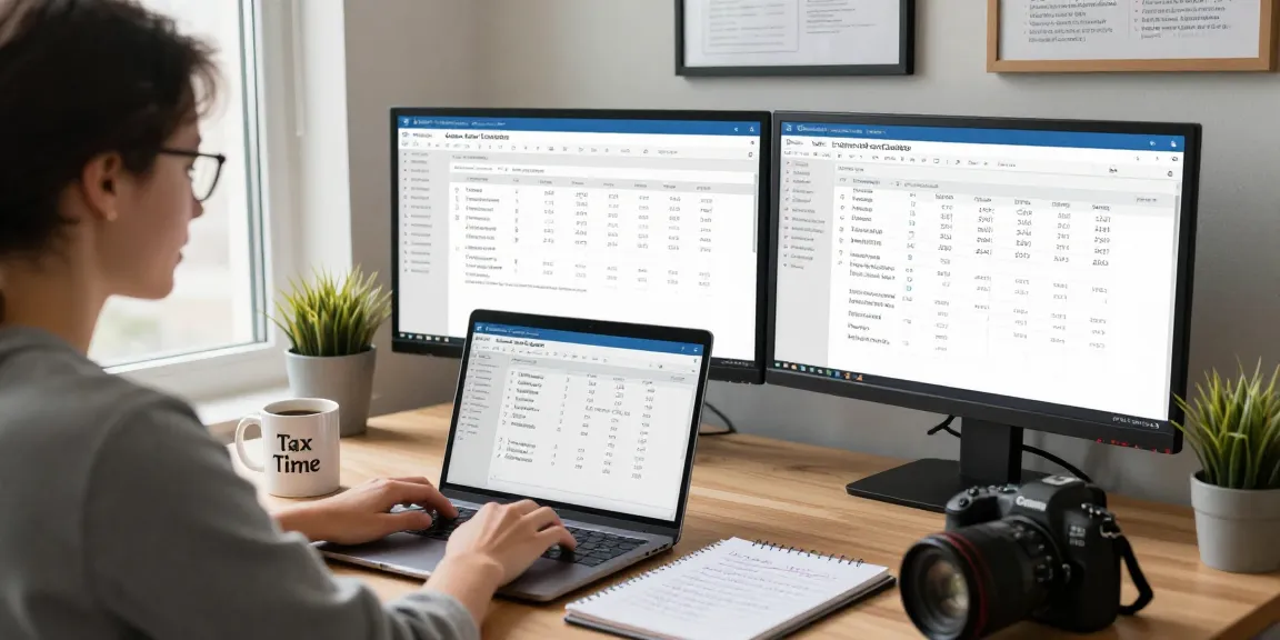 Easy tax calculations with quebecsalestaxcalculator.ca in a bright home office setup.