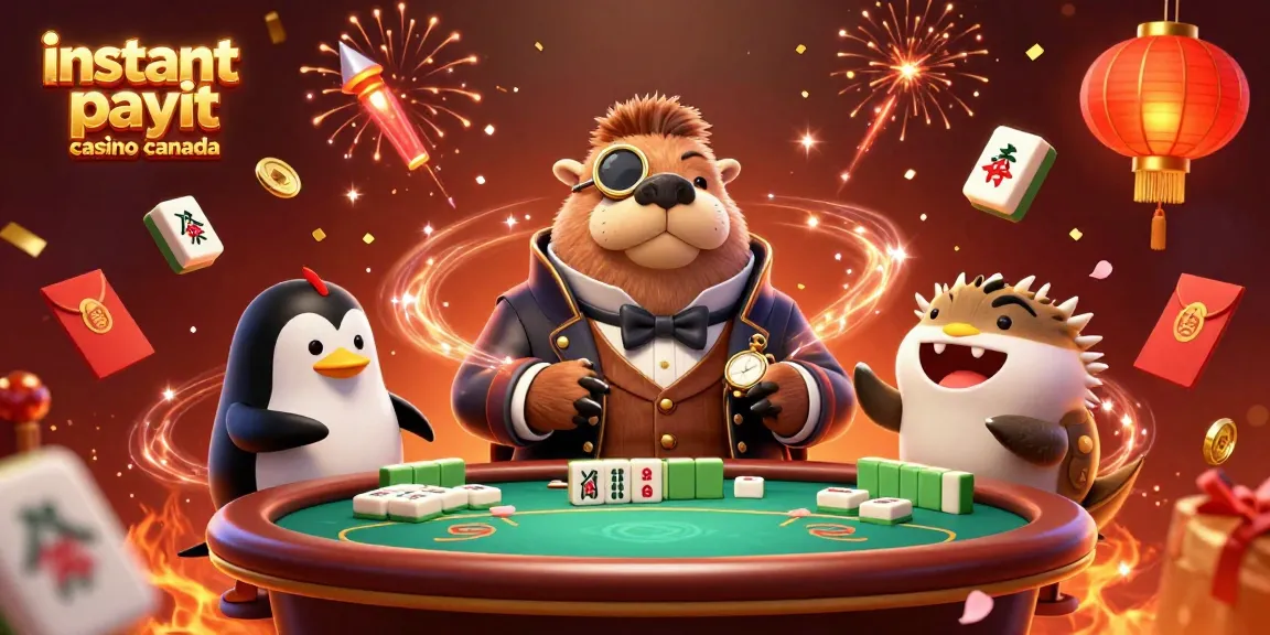 Play and win at instant payout casino Canada with jolly walrus and friends in a festive underwater setting.