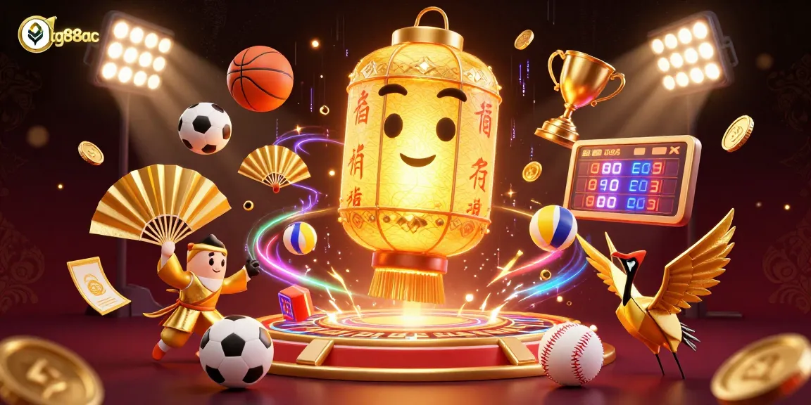 Experience thrilling moments with tg88ac as the golden lantern spirit guides you in an animated casino adventure.