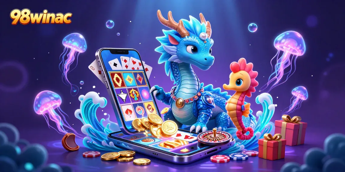 Experience the thrill of winning at 98winac with vibrant characters and dynamic gaming elements.